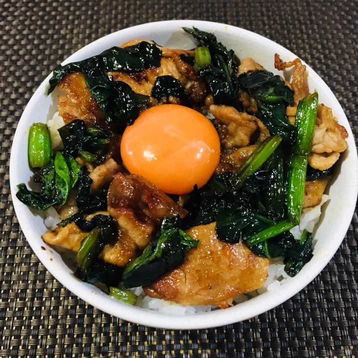 がっつり 男子ごはん!ほうれん草入り 豚丼